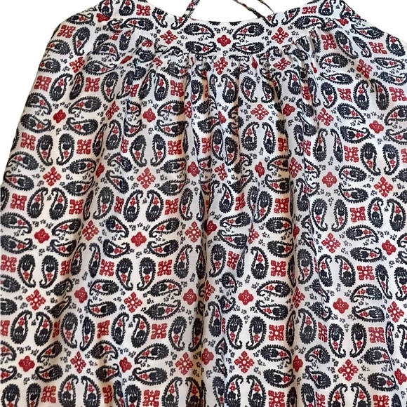 MADEWELL Cross-Back Cami Dress Bandana
Paisley Red White Blur Patriotic 4th July - Picture 5 of 8
